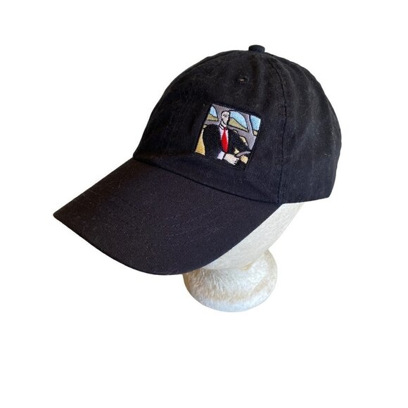 The Driver Provider Black Embroidered Patch Hat Cap Adjustable - Picture 1 of 6